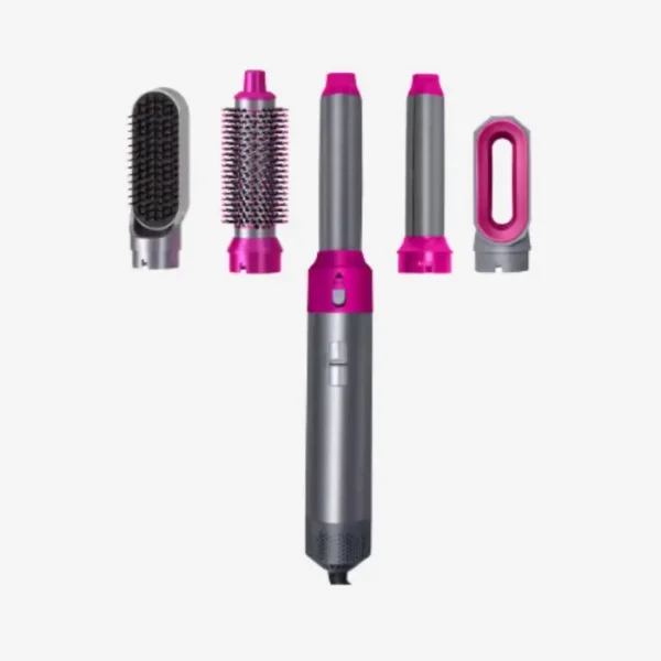 5 in 1 Hot Air Brush Hair Curler Styler Set - Image 4