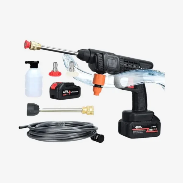 Home Electric Car Wash Gun Watering Lithium Washer Rechargeable Car - Image 2