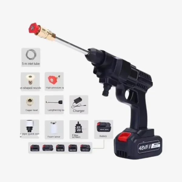 Home Electric Car Wash Gun Watering Lithium Washer Rechargeable Car - Image 4