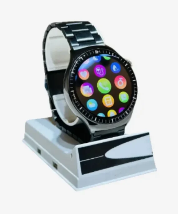 Rock 27 HD Round Display Stainless Steel Smartwatch