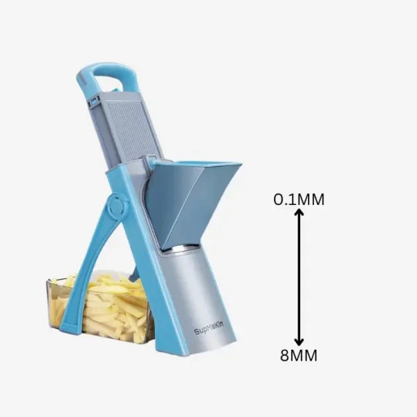 SUPMAKIN Upgrade Safe Mandoline Slicer Plus Kitchen Chopper Blue 2024 - Image 2