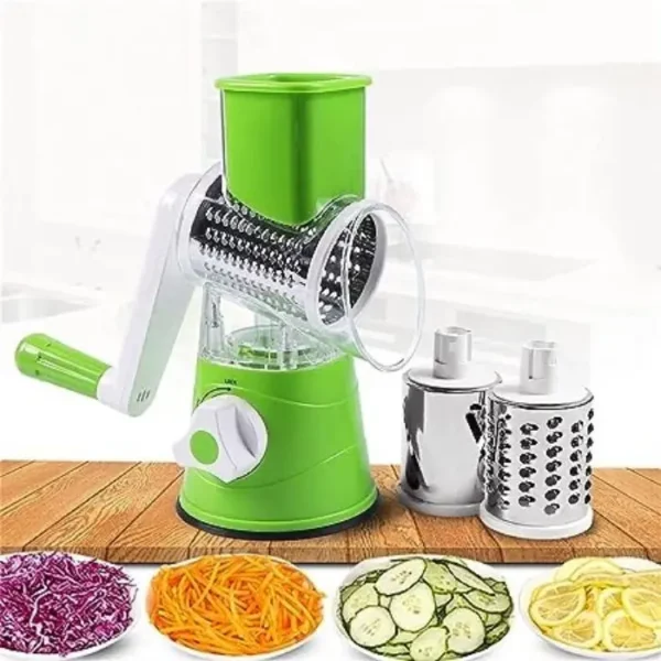 Drum Cutter Stainless Steel Slicer Grater Shredder with Suction Base Dishwasher - Image 7