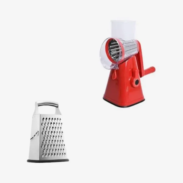 Drum Cutter Stainless Steel Slicer Grater Shredder with Suction Base Dishwasher - Image 2