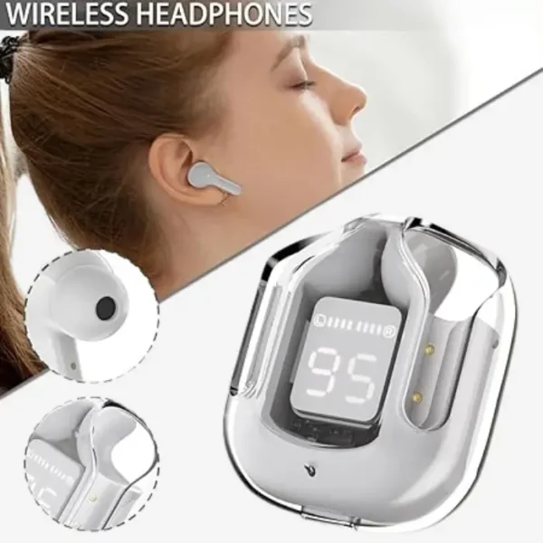 T12 Max Wireless Earbuds-Crystal Earbuds - Image 9