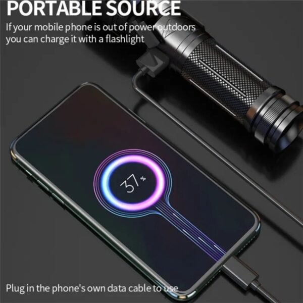 Rechargable Tactical Flashlight - Image 3